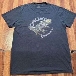 Oakley Black Wash Vtg Frog Sunglasses Regular Fit Shirt Medium
